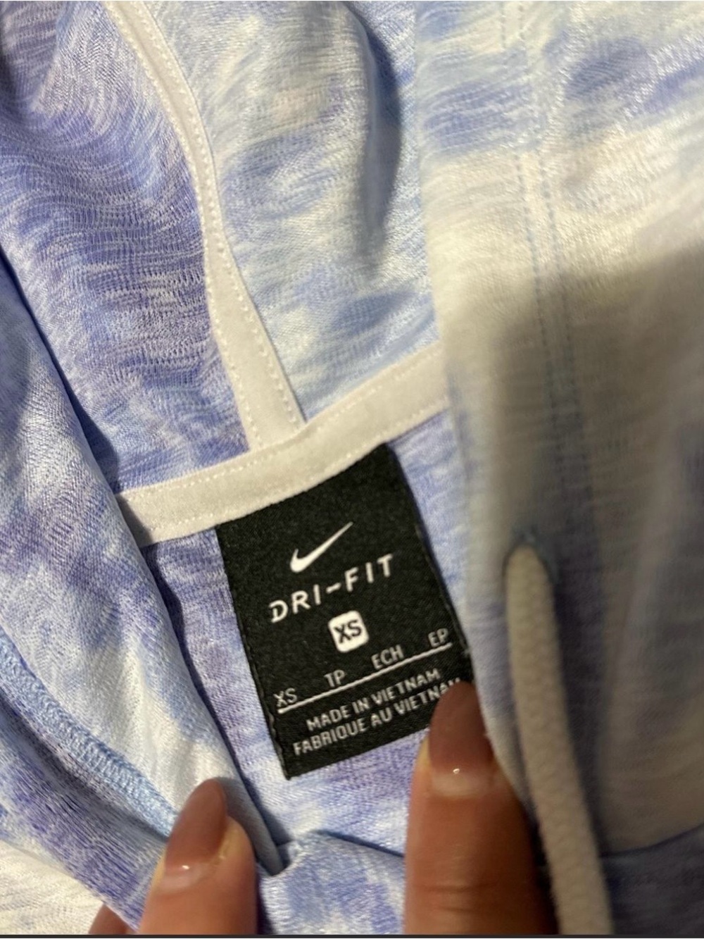 Nike Dri-FIT Lavender, Blue & White Pullover Hoodie